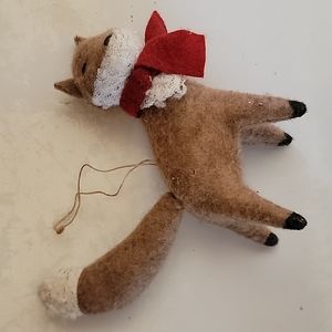 Fuzzy Fox Ornament